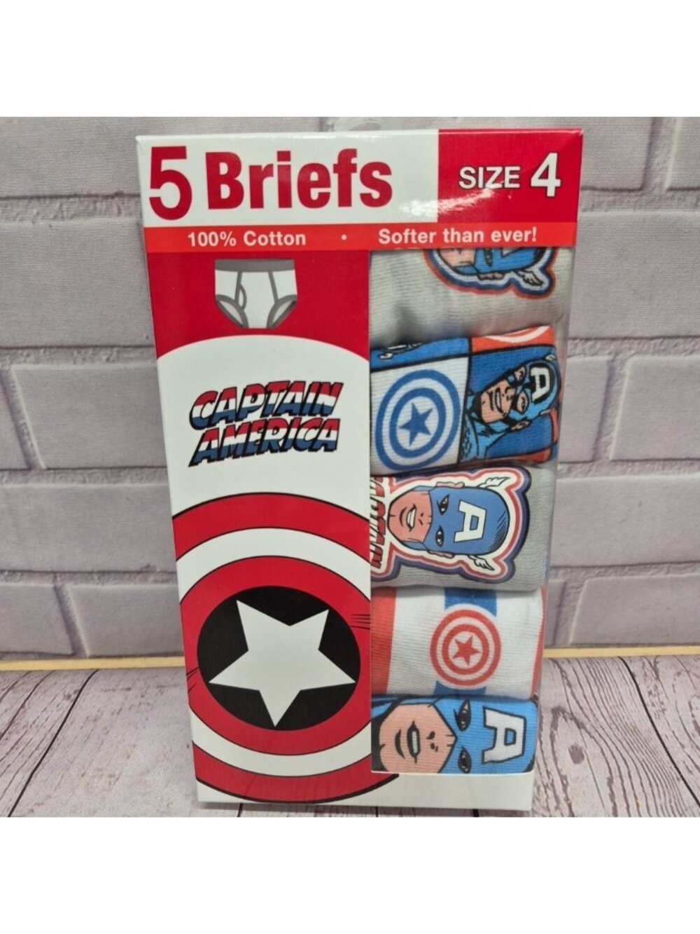 5-Pack Marvel AVENGERS Boy’s Size 6 Cotton Briefs Underwear‎ • Assorted